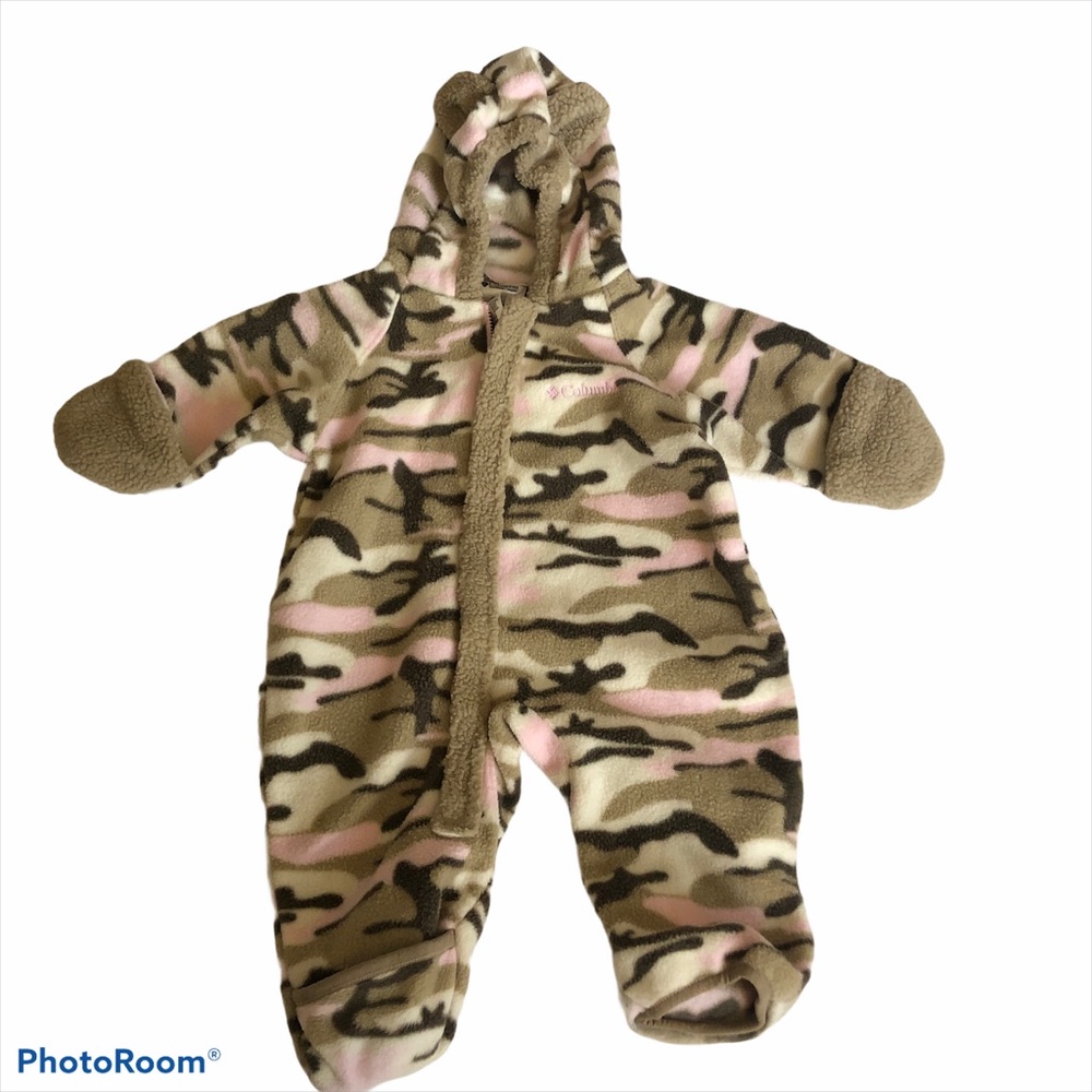 Columbia fleece full zip hooded bunting